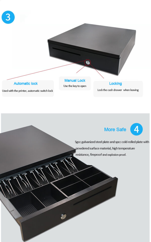 Cash Drawer 5 bills 6 coins - Image 5