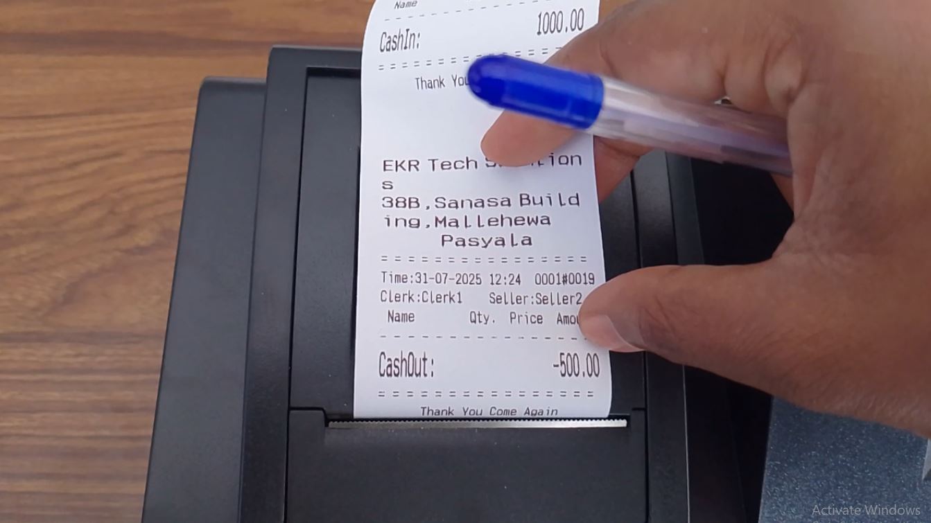 Cash in / cash out