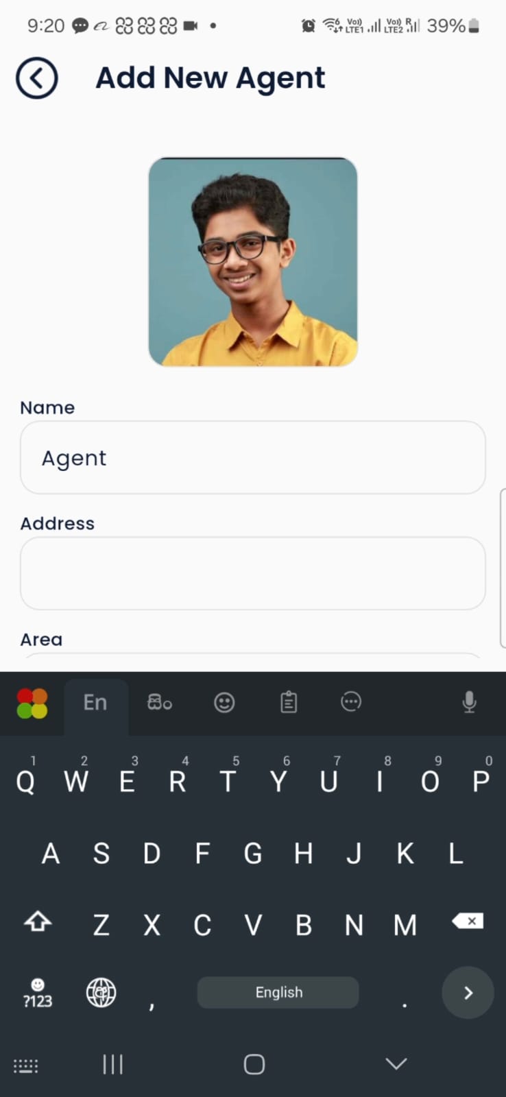 Agent කෙනෙකු log in වන ආකාරය