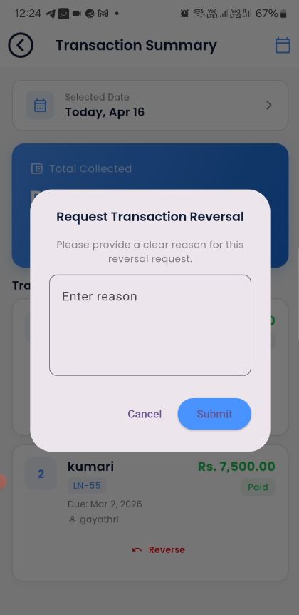 Transaction Reversal